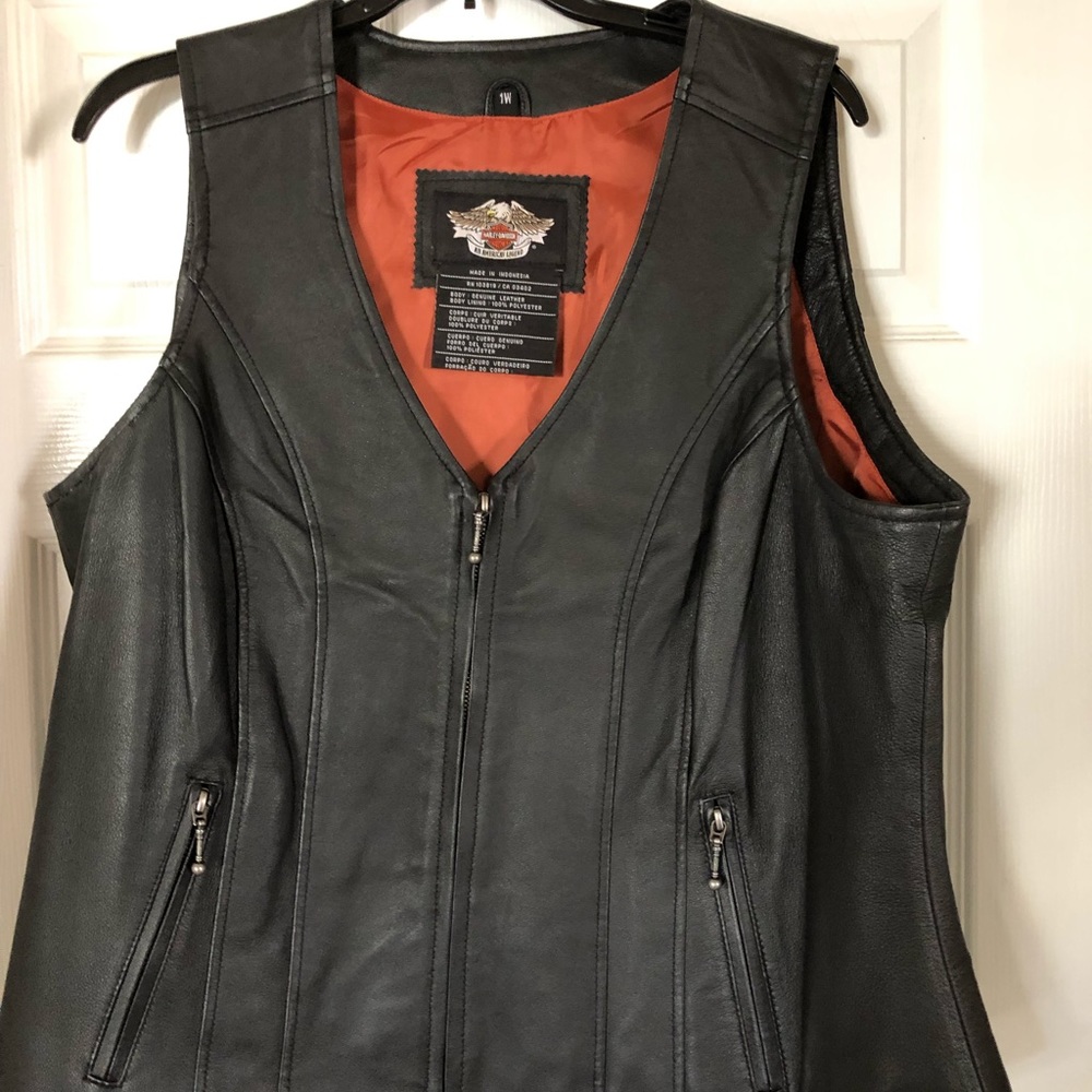 Women’s Harley Leather Vest